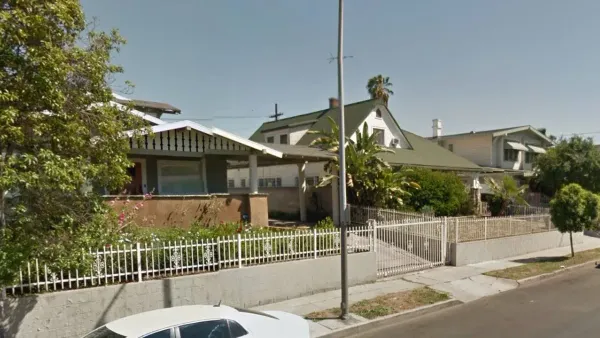 Three vintage homes at 926, 932, and 938 South Kingsley Drive — a snapshot of what Old Los Angeles looked like, as recently as last year. Take a look while you still can.